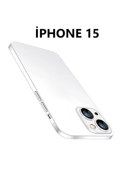 USIDE حافظة شفافة رفيعة للغاية متوافقة مع هاتف Iphone 15، سطح غير لامع، غطاء بسيط لحماية الكاميرا من الأوساخ