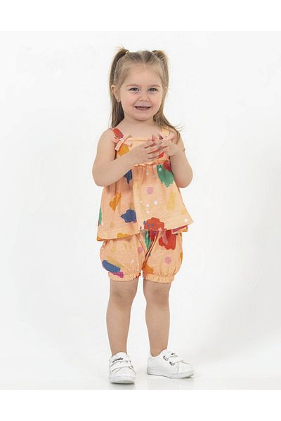 Harika KIDS طقم تونيك للفتيات الصغيرات مع شورت