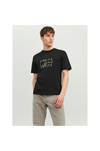 Jack & Jones Ανδρικό μπλουζάκι με λαιμόκοψη Jack&jones Splash Branding