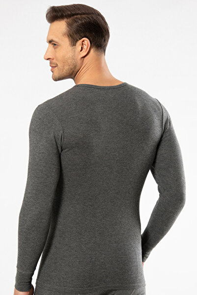 Cacharel 1603 Men's Thermal Long Sleeve Crew Neck T-shirt