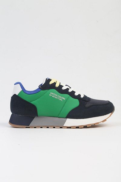Benetton ®   Pantofi sport pentru femei IMPORTAT Albastru Marin Verde BNI-10048