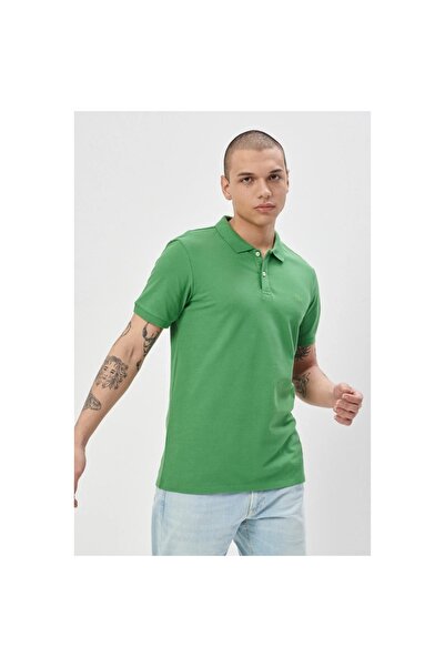 Lee Men's Green Polo T-shirt