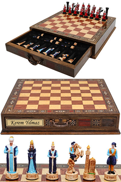 Cooper Chess Premium Büyük El Yapımı Satranç Takımı – Osmanlı İmparatorluğu v...