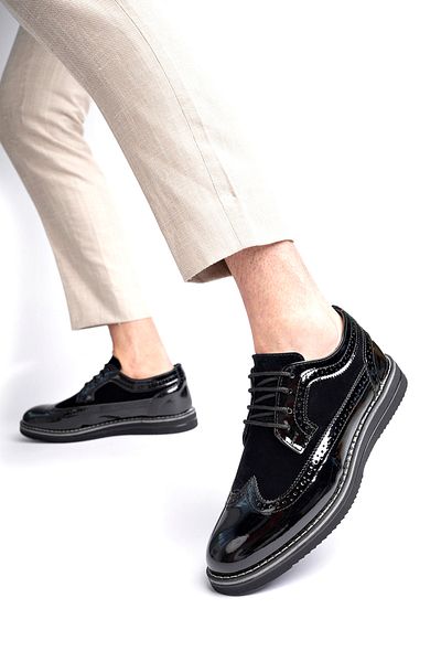 Freemax Pánské boty Oxford Pánské boty Oxford Freemax.1118 Black Garni