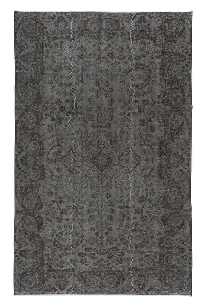 Tekin 173x265 cm Modern El Yapımı Gri Renkli Türk Halısı, 100% El Dokuması Al...