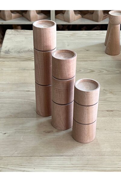 Orjinal Ahşap Şamdan