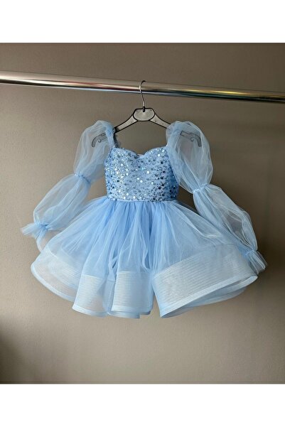 INDRESS STUDIO Kız Çocuk Taşlı Prenses Elbise