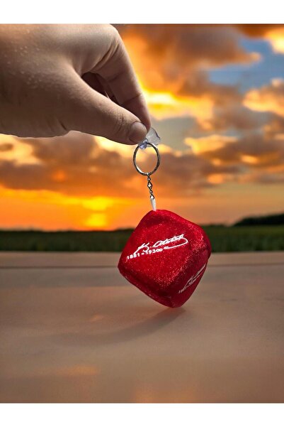 aralmini Vantuzlu Peluş Zar Mustafa Kemal Atatürk İmzalı Torpido Araba Süsü