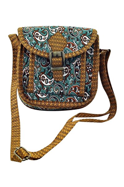 HitDukkan Kilim Desenli Otantik Renkli Omuz Askılıklı Iki Gözlü Kadın Çanta N...