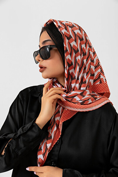 nehir eşarp Desenli Piliseli Eşarp