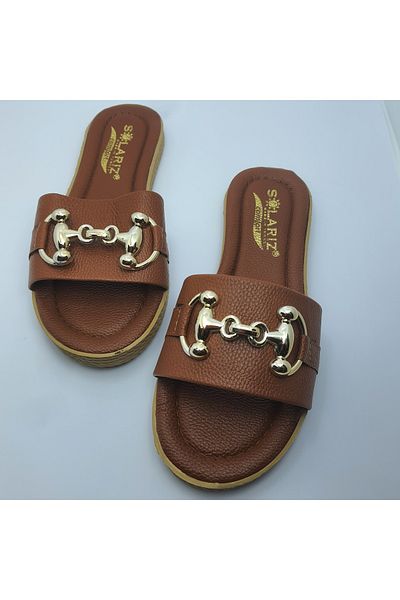 NewOneMall NewMallOne Women's White Daily Slippers Stylish Comfortable Buckle Home Sea Beach Guest Dowry Slippers