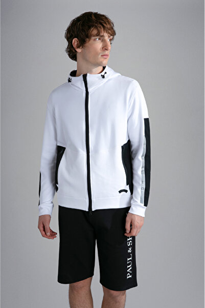 PAUL&SHARK MEN'S ZIPPED SWEATSHIRT C.W. COTTON