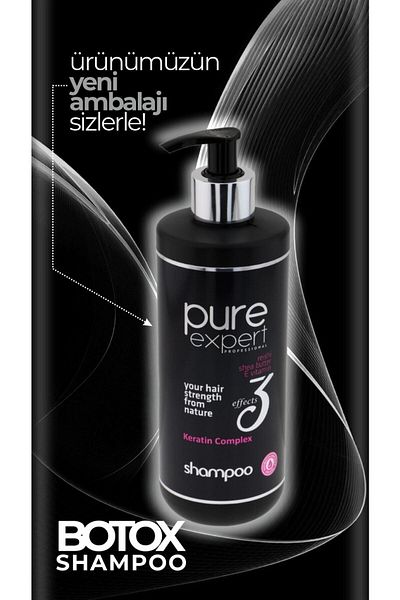 Pure Expert 500 Ml Repairing Care Shampoo - for Dry and Damaged Hair
