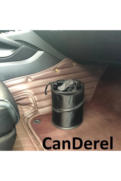 Jetcom Katlanabilir Araba Çöp Kutusu Su Geçirmez Siyah Çöp Atık Torbası Tekne...