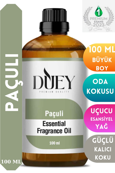 DUEY Paçuli Uçucu Yağ 100ML Buhurdanlık Yağı Difüzör Esansı Oda Kokusu Esansı...