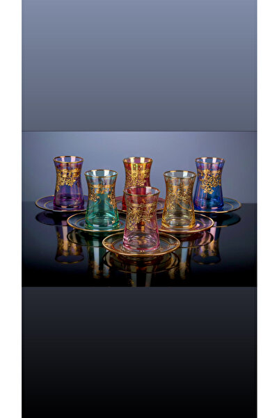 DUKKANI ISTANBUL Çay Seti 6'Lı Pentograf Mix