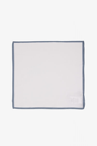 ALTINYILDIZ CLASSICS Men's White-Grey Patterned Handkerchief