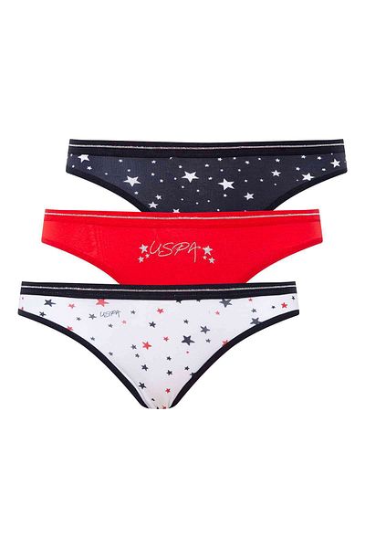 U.S. Polo Assn. Πόλο Ασν. Γυναικείο Star Printed Slip 3 τεμαχίων C.6.L.3.6.R.7.1