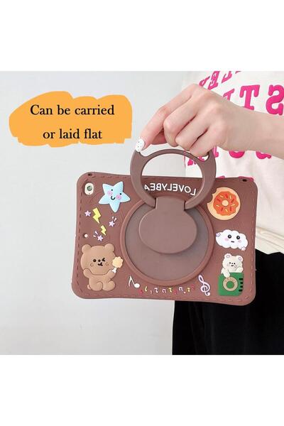UnDePlus Apple iPad Mini 7 (A17 Pro) Mini 6 Uyumlu Kılıf Cute Dolls Çocuk Karekter Kılıfı 2021-2025