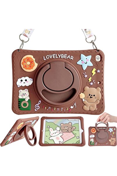 UnDePlus iPad 5. Nesil 9.7" 2017 Uyumlu Kılıf Cute Dolls Çocuk Karekter Kılıf...