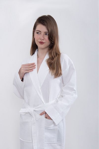 Eymir Home Collection Pike Bathrobe Beach Sauna Hotel Spa Waffle Summer Unisex