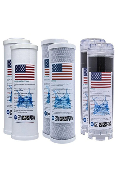 Aquatime Ihlas Su Arıtma Filtresi Uyumlu Çift Karbonlu Filtresi 2 Yıllık Filt...