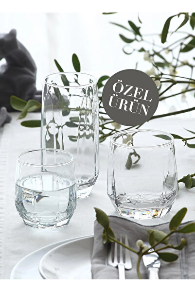 LAV Diamond 18 Piece Soft Drink Glass Set