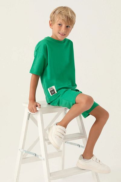 ROLY POLY CYCLING NECK HALF SLEEVE 100% COTTON BOY'S GARSON BOY SHORTS SET