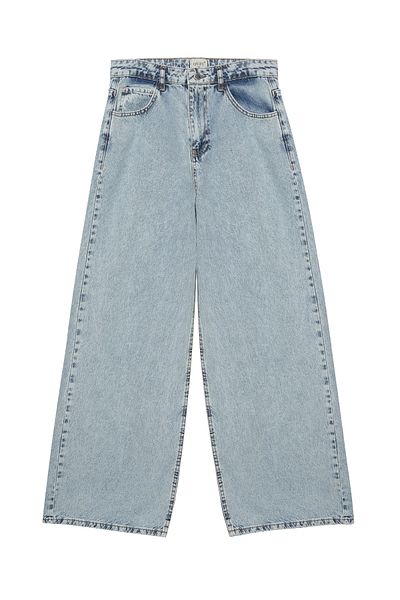 Quzu Wide Leg Jeans Light Blue