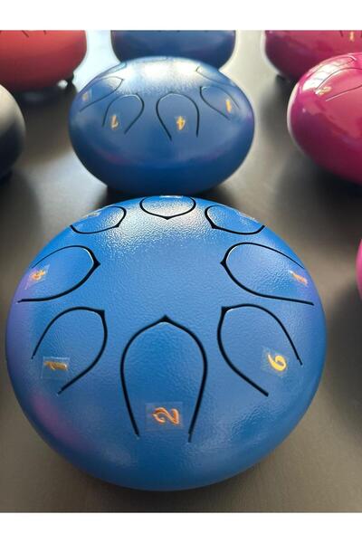 miniarpturkiye MAVİ Handpan Dil Davul 8 Nota 6inch Mistik Sese Sahip 6 inç 8 nota