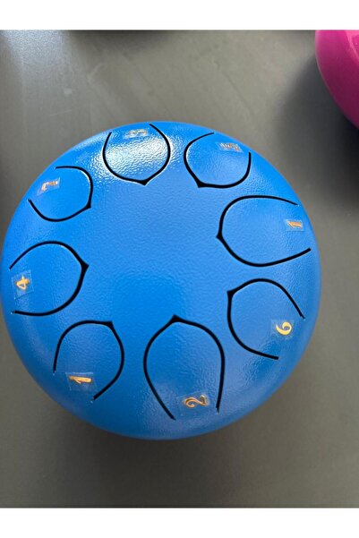 miniarpturkiye MAVİ Handpan Dil Davul 8 Nota 6inch Mistik Sese Sahip 6 inç 8 nota
