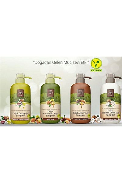 Eyüp Sabri Tuncer 600ml Vegan Gluten Free 4 Pieces Shampoo Series