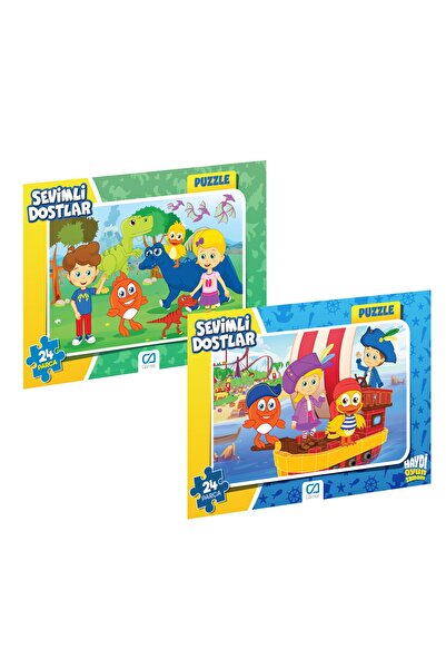 CA Games Sevimli Dostlar 2'li Puzzle 35x50 (Yapboz)