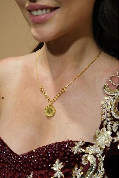 Tufanlar Kuyumculuk Altın Dorikalı Çeyrekli Kolye