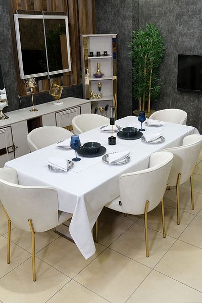 sevilya Set de cârpă de masă Dream 8 piese (față de masă de salon, pasaj, șervețel din 6 piese)