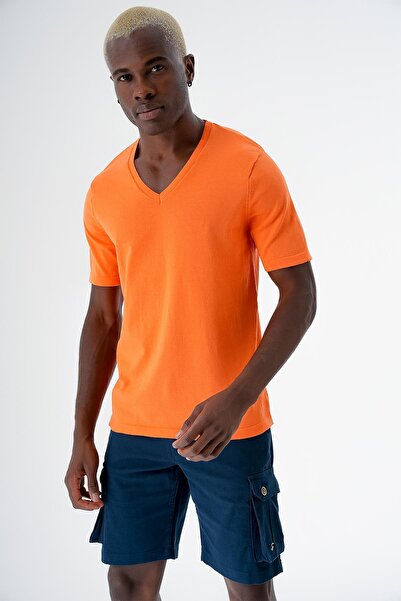 CHUBA Erkek Rahat Kesim Pamuklu Kargo Şort Lacivert 24s297