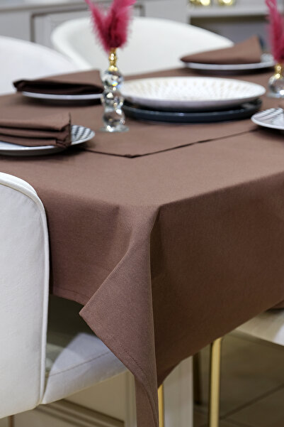 sevilya Dream 8 Piece Table Cloth Set (Salon Table Cloth, Runner, 6-Piece Napkin)