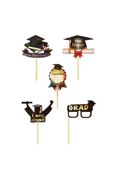 kidspartim Baloane decorative pentru petrecerea de absolvire, pachet de 5
