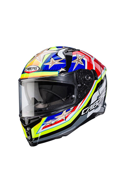 Caberg AVALON X TRACK BLK-YEL FLU-RED FLU - BLU