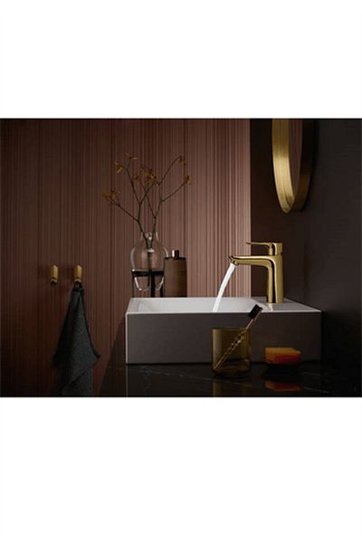Hansgrohe Hg Talis ®   E Single Lever Shiny Gold Sink Faucet - 110 Optical