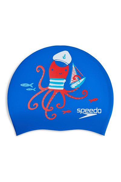 SPEEDO بونيه أزرق وأحمر للأطفال