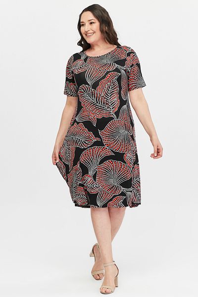BEĞENDİM Floral Patterned Viscose Basic Short Sleeve Dress