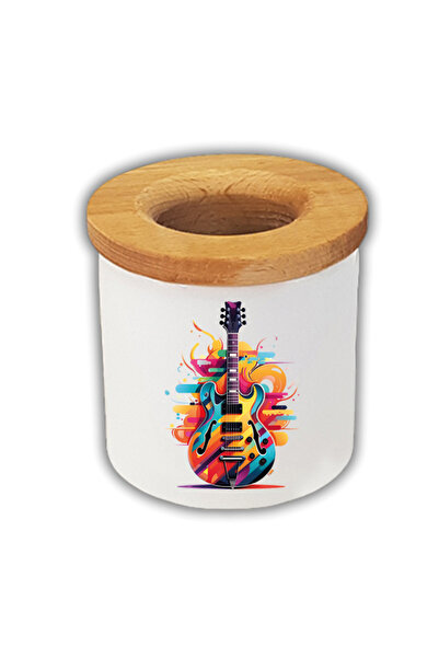 lili hediyelik Cutie pentru creion cu suport pentru pix imprimat pentru chitară