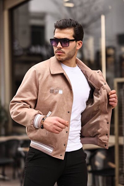 Oliggopol Ανδρικό μπουφάν Suede Mink