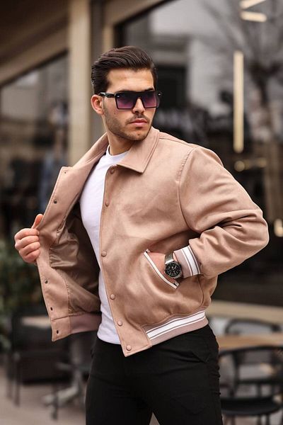 Oliggopol Ανδρικό μπουφάν Suede Mink