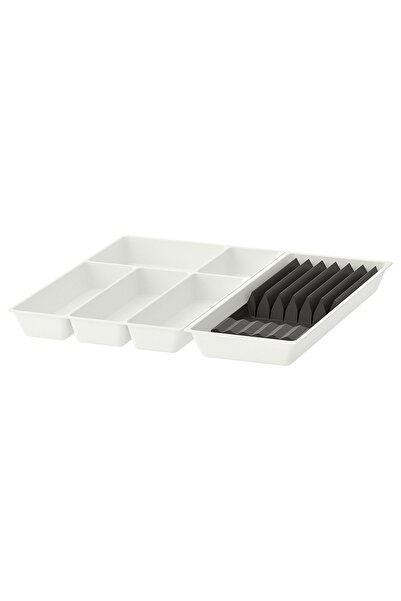 IKEA Organizator Sertar Bambus-Antracit-Alb 52x50 cm