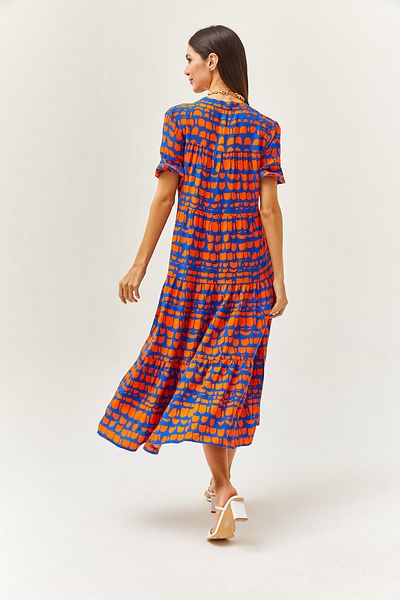 Pulli Collection Rochie midi cu model 100% vascoza sezon nou