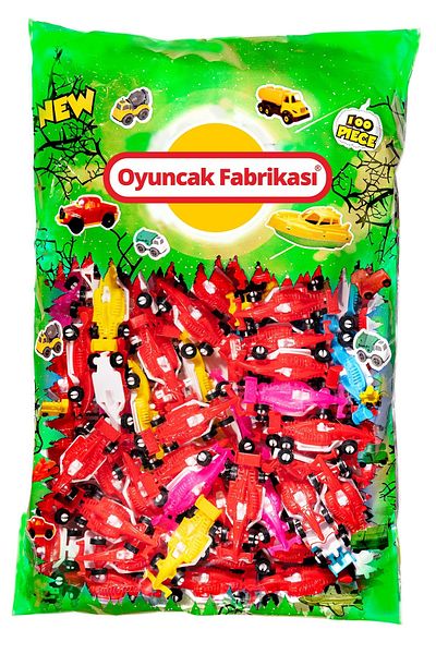 Oyuncakfabrikasi لعبة ترويجية لسيارة سباق صغيرة 100 قطعة