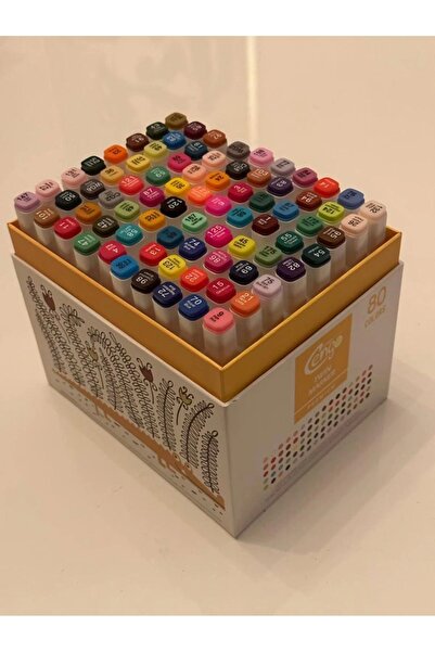 Cengo قلم ماركر مزدوج الأطراف 80 لونًا (CGO-135)