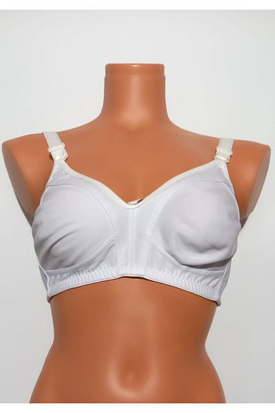Liza Fixed Strap and Gathering B-Cup Bra - No Padding and No Underwire